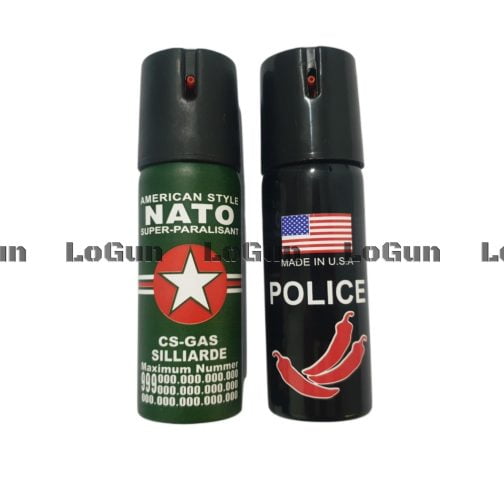 Перцовый баллончик Police и Nato
